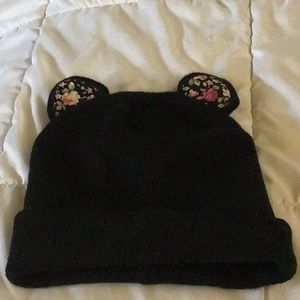 Kitty ear Floral beanie